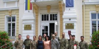 Delegaţie militară româno – americană în vizită la Primăria municipiului Râmnicu Vâlcea