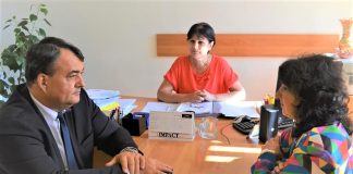 Prefectul Marin Florian a avut o întâlnire de lucru la Direcția de Sănătate Publică Vâlcea