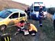 Vâlcea: Un băiat de 11 ani a murit după ce a furat o mașină și s-a răsturnat pe marginea unui dig din Orlești