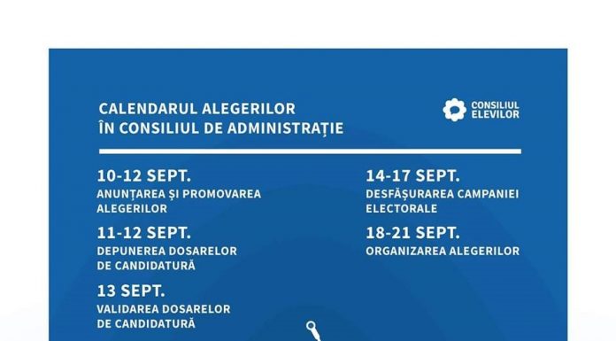 Conducerea școlii are nevoie de TINE