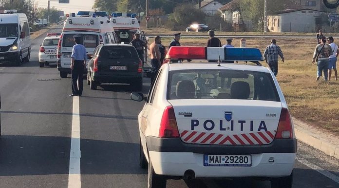 Filiași: Bărbat accidentat mortal, în timp ce traversa neregulamentar drumul național