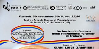 Orchestra de cameră a Filarmonicii OLTENIA Craiova concertează la Veneţia
