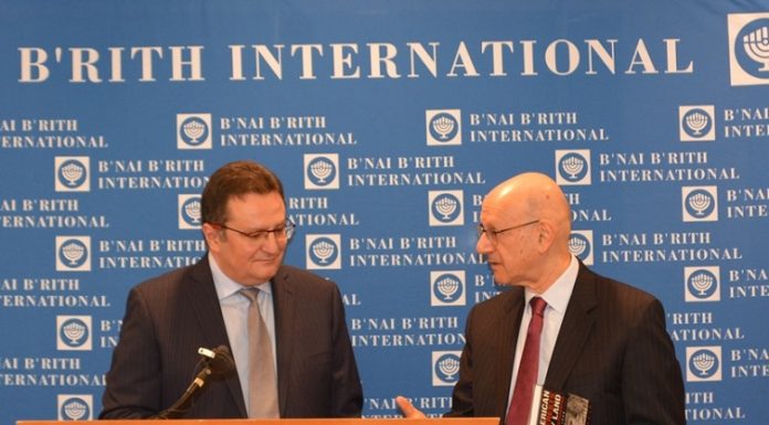 Ambasadorul României, George Cristian Maior, a susținut o conferinţă la invitaţia B’nai B’rith, cea mai veche organizaţie a comunităţii evreieşti din lume