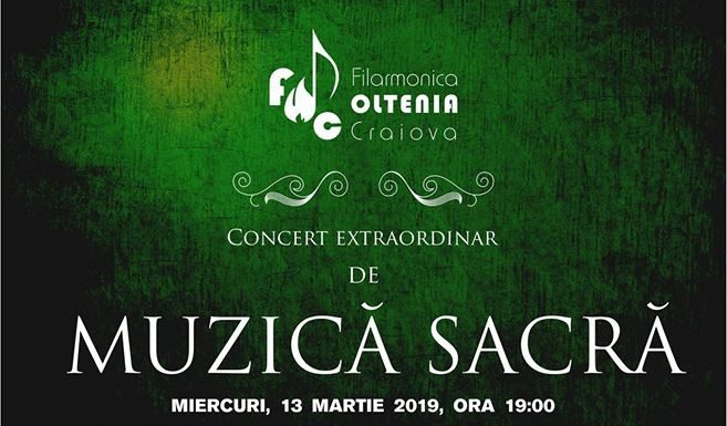 Concert extraordinar de muzică sacră la Filarmonica Oltenia Craiova, sub bagheta dirijorului Manuela Enache-Pîrvu