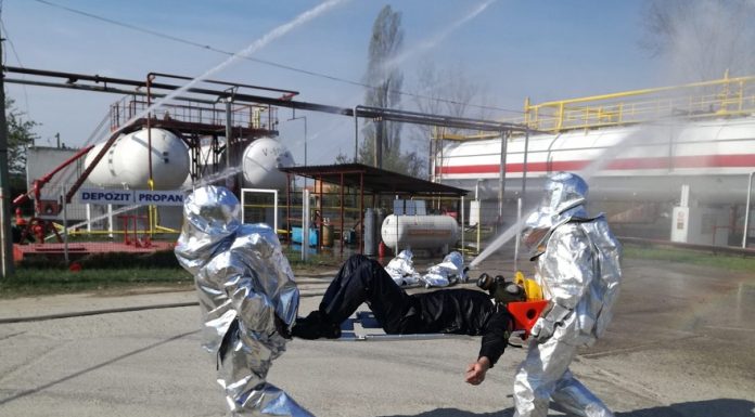 Mehedinți: Simulare de explozie urmată de incendiu în comuna Şimian