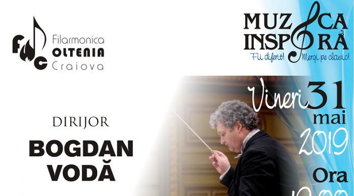 Romantism muzical la Filarmonica „Oltenia” Craiova cu dirijorul Bogdan Vodă şi pianista Anca Săftulescu