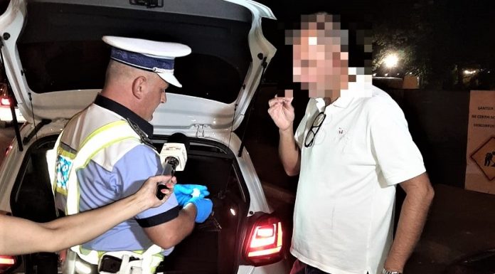 Olt: Acțiune desfășurată de polițiștii rutieri privind consumul de droguri la volan