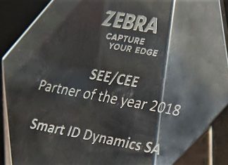 Smart ID Dynamics este “Partner of the year 2018” pentru SEE & CEE la Summit-ul Regional al Partenerilor Zebra Technologies
