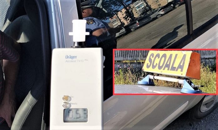 Instructor auto din Balș prins beat la volan în Slatina
