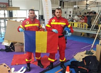 ISU Vâlcea pe locul doi la Competiţia Mondială de Salvare desfășurată în Franța