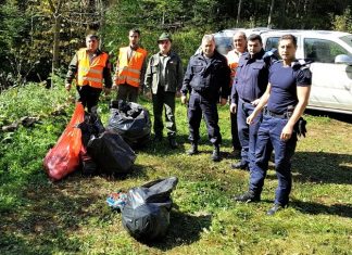 Vâlcea: Zeci de jandarmi mobilizați într-o acțiune organizată în cadrul proiectului ROMSILVA: “Mișcare pentru un mediu curat”