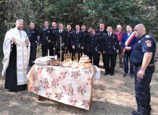 Orșova: Pompierii mehedinţeni şi-au prăznuit ocrotitorul şi protectorul – Sfântul Ierarh Iosif cel Nou de la Partoş