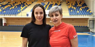 Mariana și Sorina Tîrcă, mama și fiica, antrenament pe semicerc