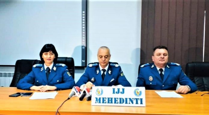 Activități desfășurate de Jandarmeria Mehedinți prezentate într-o conferință de presă