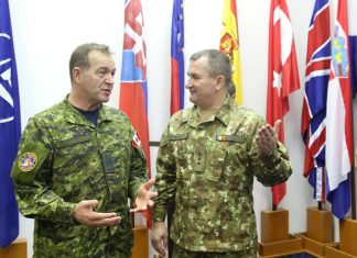 Vizita șefului Apărării din Armata Canadiană în baza militară Mihail Kogălniceanu