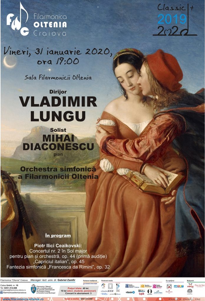 Concert CEAIKOVSKI sub bagheta dirijorului VLADIMIR LUNGU la Filarmonia OLTENIA Craiova