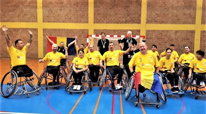 ”Tricolorii” în scaun rulant, locul 6 la Turneul European pe Națiuni la Handbal