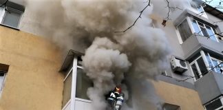 Slatina: Incendiu într-un bloc de locuințe, pe strada Primăverii – 22 de persoane au fost evacuate