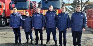 Șase studenţi pompieri în practică la ISU Mehedinţi