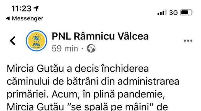 Primarul Mircia Gutău: Cât de nenorocit trebuie să fii ca să te foloseşti de o pandemie în scop electoral?