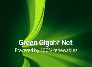 Rețeaua Vodafone din Europa va deveni 100% verde