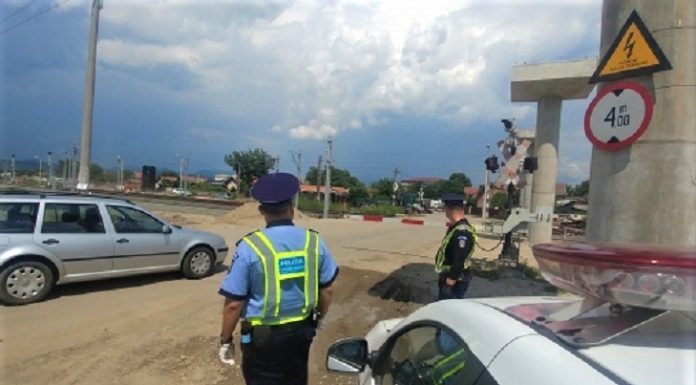 Acțiune de control la nivel național derulată în zonele de trecere la nivel cu calea ferată
