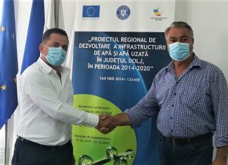 Compania de Apă Oltenia a semnat contractul pentru extinderea rețelelor de apă și canalizare în Poiana Mare și Piscu Vechi