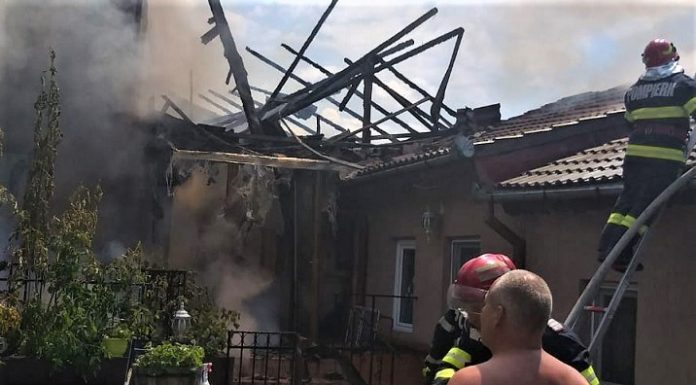 Craiova: Incendiu pe strada Corneliu Coposu