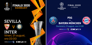 Finalele UEFA Champions League și UEFA Europa League, în direct, la Digi Sport și Digi 4K