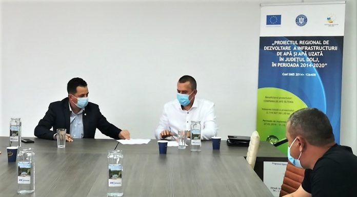 Compania de Apă Oltenia a semnat primul contract de lucrări pentru Craiova