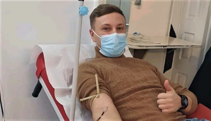 Un jandarm vâlcean confirmat pozitiv cu COVID 19, a donat plasmă după ce s-a vindecat