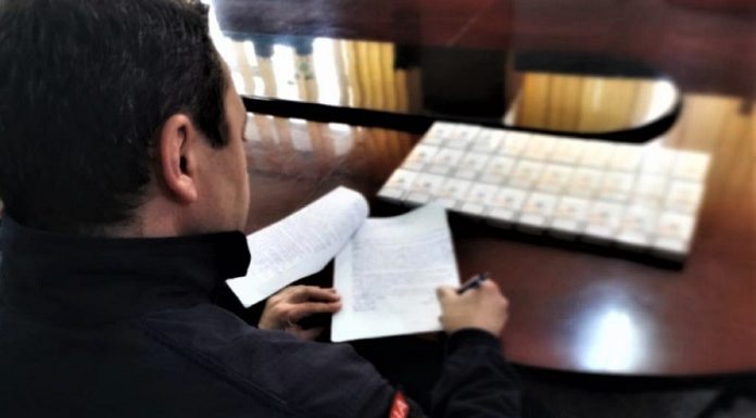 Țigări de contrabandă confiscate de un echipaj din cadrul Grupării de Jandarmi Mobile Craiova