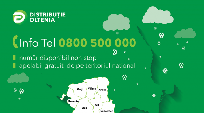 Distribuţie Energie Oltenia: cea mai mare parte a incidentelor provocate de condițiile meteo în judeţele Dolj, Gorj, Mehedinţi, Olt şi Vâlcea, au fost remediate Distribuţie Oltenia - cea mai mare parte a incidentelor provocate de condițiile meteo în judeţele Dolj, Gorj, Mehedinţi, Olt şi Vâlcea au fost remediate