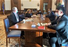 Horatiu Buzatu vicepresedinte UNPR Oltenia face to face cu presedintele Senatului Romaniei Anca Dragu