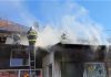 Incendiu la un magazin de articole funerare din Slatina pe strada Strehareti