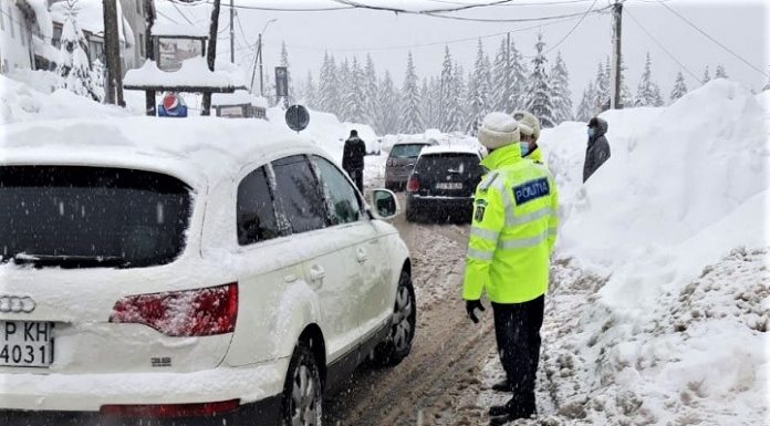 Recomandările IPJ Gorj pentru circulație în siguranță, în condiții de iarnă