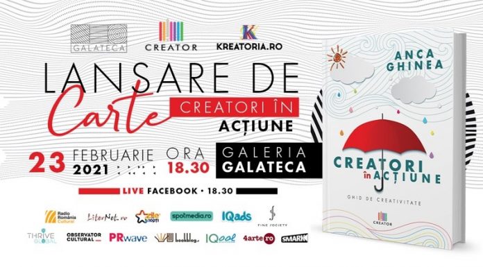 Anca Ghinea, jurnalist și fondatoarea Kreatoria.ro, trainer, în cartea Creatori în acțiune