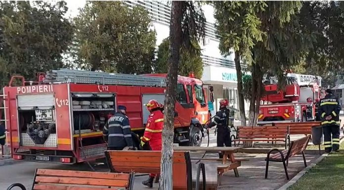 ISU Olt a desfasurat un exercitiu la Spitalul Judetean de Urgenta Slatina
