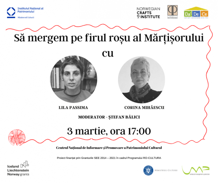 Institutul National al Patrimoniului va invita in calatorie pe firul rosu al Martisorului Institutul National al Patrimoniului va invita in calatorie pe firul rosu al Martisorului