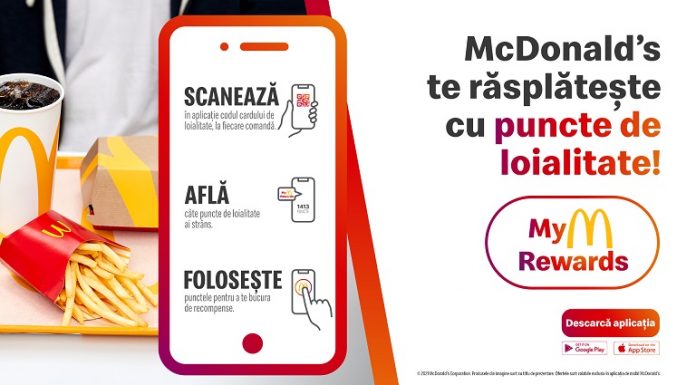 MyM Rewards – program de loialitate pin aplicația de mobil McDonald’s MyM Rewards program de loialitate pin aplicatia de mobil McDonald’s