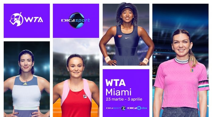 WTA Miami in exclusivitate la Digi Sport - Simona Halep va evolua din turul al doilea