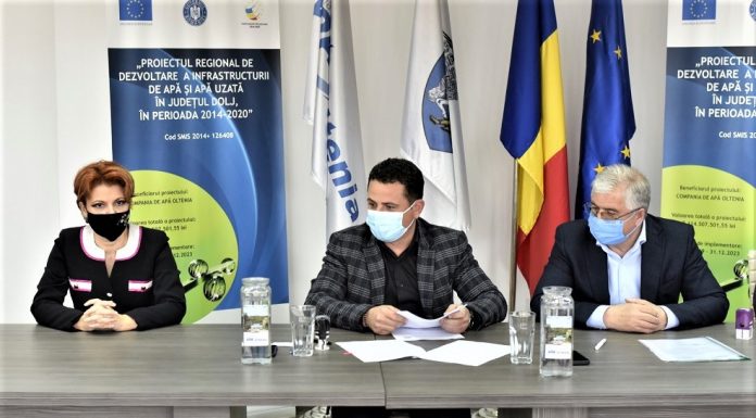 Compania de Apă Oltenia a semnat al treilea contract de lucrări pentru Isvarna II