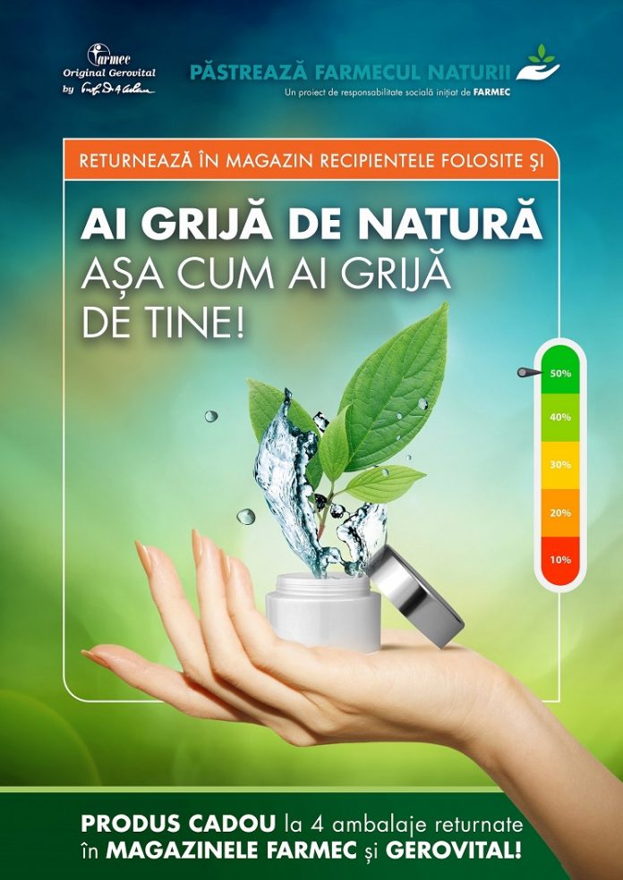 Campania Ai grijă de natura asa cum ai grija de tine extinsa de Farmec la nivel national