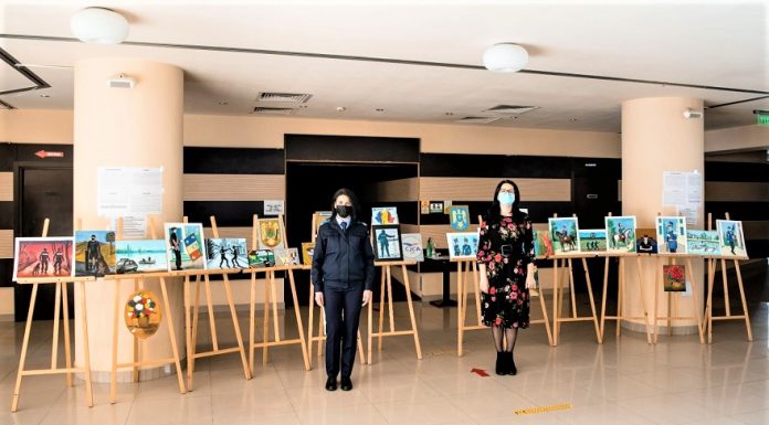 Jandarmeria în culori expozitie de pictura la Centrul Cultural Eugen Ionescu din municipiul Slatina