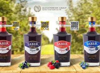 Lichiorurile SABER Elyzia, din portofoliul Alexandrion Group, distinse cu 4 medalii la World Liqueur Awards 2021