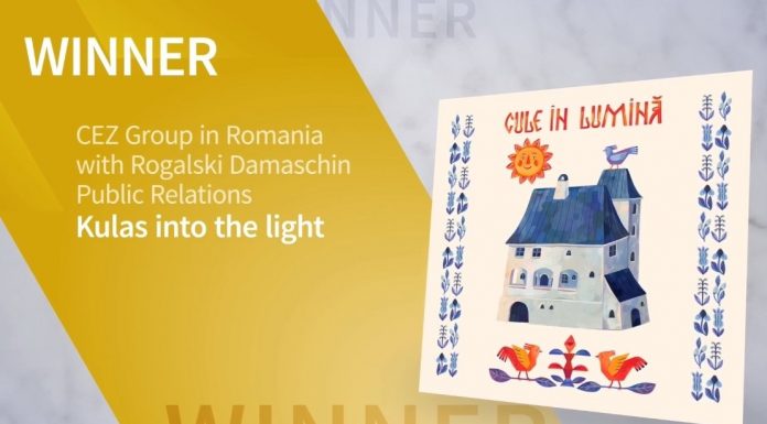 “Cule în lumină” – proiectul câștigător la categoria Corporate Reputation – Institutional Image, în cadrul Premiilor Internaționale SABRE EMEA 2021