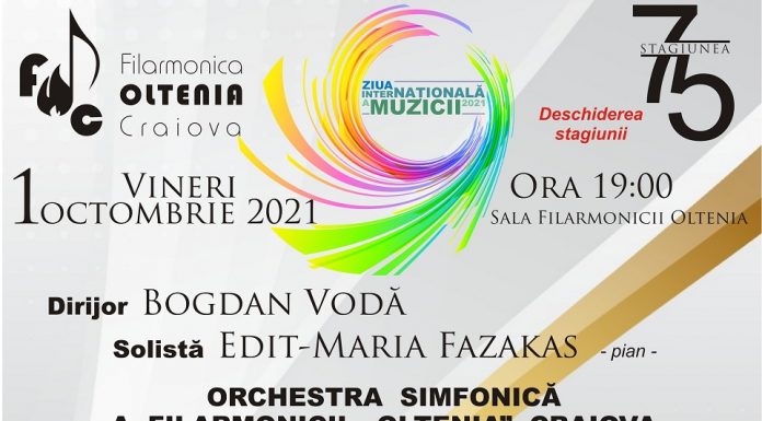 Filarmonica OLTENIA Craiova deschide Stagiunea 2021-2022