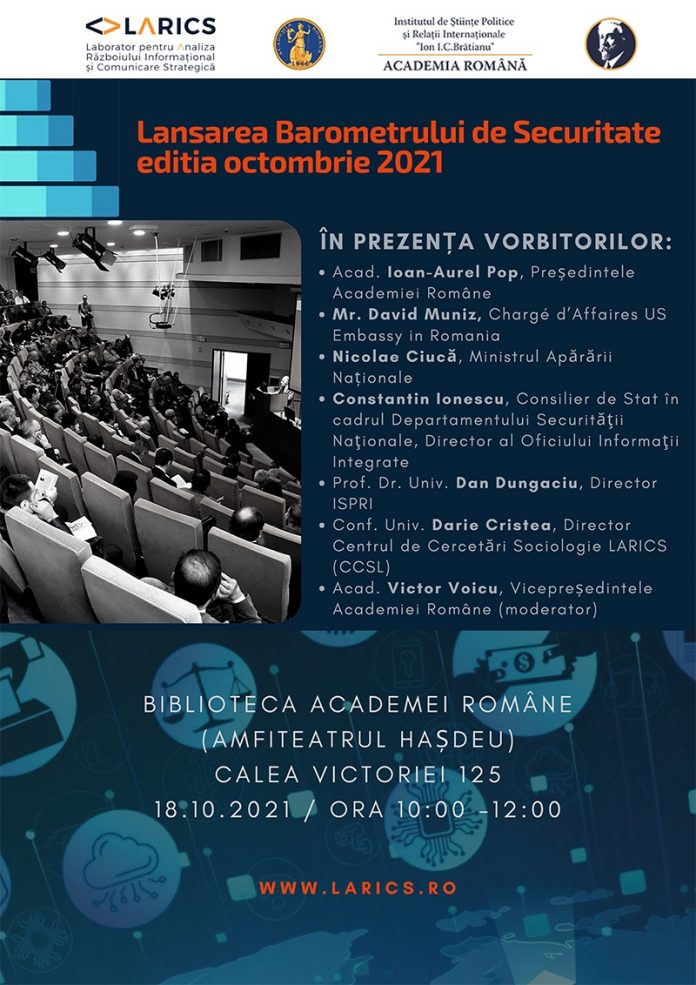Lansarea Barometrului de Securitate octombrie 2021