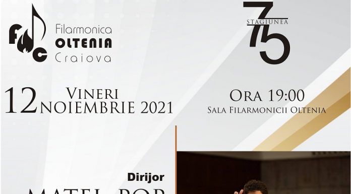Concert simfonic cu dirijorul Matei Pop şi violonista Simina Croitoru la Filarmonica OLTENIA Craiova