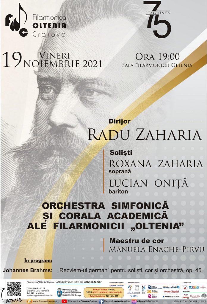 Recviem-ul german de Johannes Brahms la Filarmonica OLTENIA Craiova